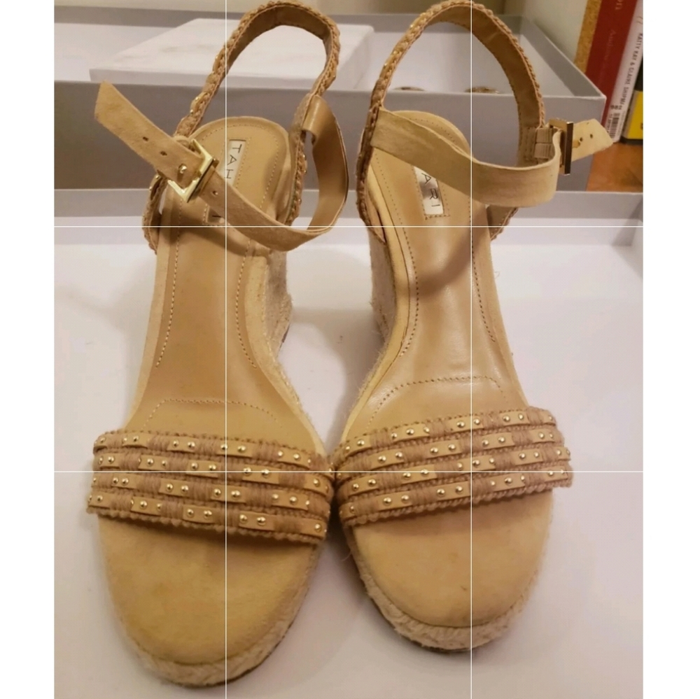 Tahari wedge heel sandals 7.5